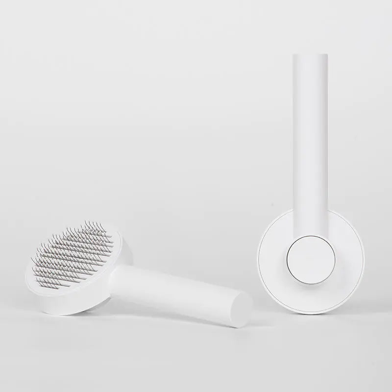 Round Handle Pet Comb with Sticky Bead Massage